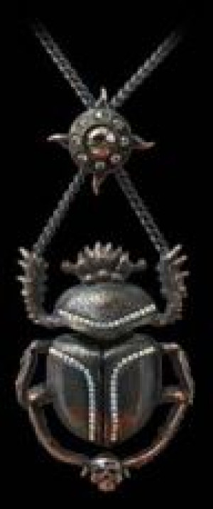   Black Sun Khepri (Pendant) Alchemy Gothic P576 -  