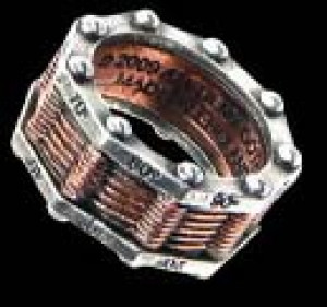      Hi-Voltage Toric Generator Ring Alchemy Gothic R149 -  