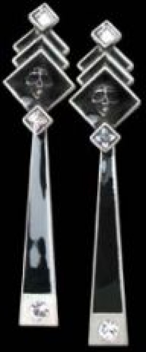  Demimondaines (studs; pair) Alchemy Gothic E298 -  