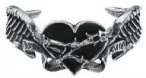  Black Romance Bangle Alchemy Gothic A83 -  