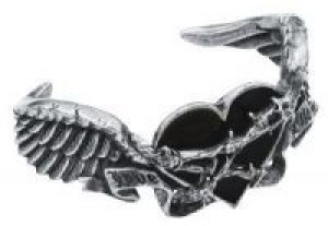  Black Romance Bangle Alchemy Gothic A83 -  
