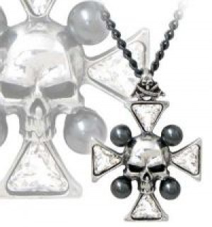   St John's Crystalbone Cross Alchemy Gothic P627 -  