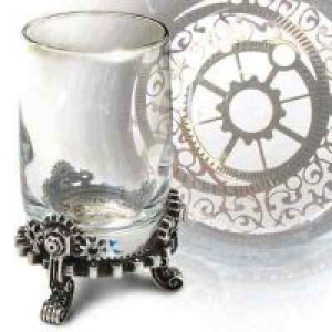  Gears of Progress Shot Glass Alchemy Gothic CWT45 -  
