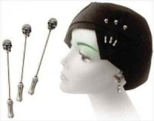  Memling Skull Dress Pins (Pack of 3) Alchemy Gothic DP1 -  