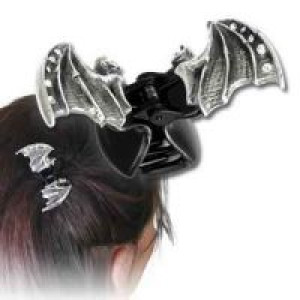    Crystal Bat Clip Alchemy Gothic HH6 -  