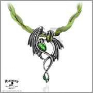  The Emerald Dragon Choker Alchemy Gothic P676 -  