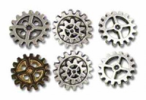  Gearwheel Buttons - Medium -  1
