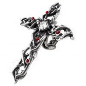  Thorny Cross (handspan ring) Alchemy Gothic R192 -  