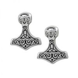  Hammer Earstuds ( Pair ) Alchemy Gothic E384 -  