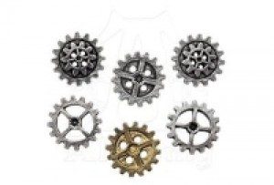   Gearwheel Buttons  Large Alchemy Gothic S9 -  