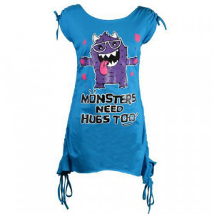  HUGS TOP LADIES TURQUOISE - 