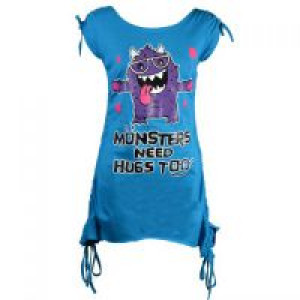  HUGS TOP LADIES TURQUOISE Cupcake Cult LOCKED T-HUGS-TUR -  