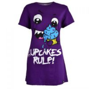  CUPCAKES RULE T LADIES PURPLE Cupcake Cult LOCKED T-CRULE-PUR -  