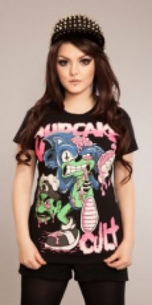  GAMER T LADIES BLACK Cupcake Cult LOCKED T-GAMER-B -  