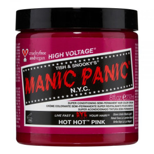 Ярко розовая краска для волос Manic Panic =Hot Hot™ Pink 237 мл (большая банка) - Изображение