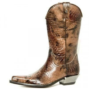  SERPIENTE HAITI MARRON, WEST MARRON ACERO - 