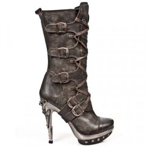 ARCILLA CUERO PLAT COBRE PUNK PIRAMID T RECICLE - 