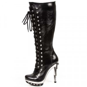  NOMADA NEGRO PLAT ACERO PUNK PIRAMID TACON RECI - 