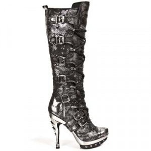  BOX PLAMANE NOBUCK NEGRO TEJUS PLATA PLAT ACERO - 