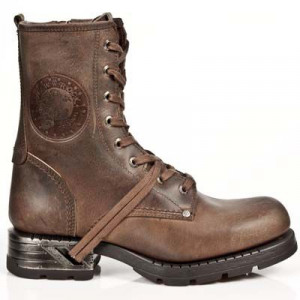  GALIA CUERO, MOTOROCK MARRON TACON ACERO - 