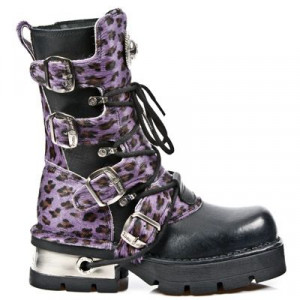  ITALI NEGRO PELO LEOPARDO LILA PLANING NEG NEW M3 - 