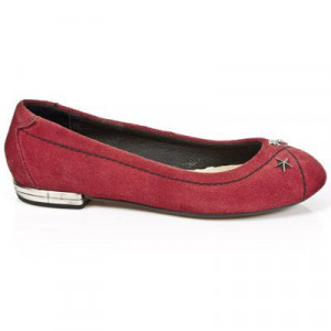 M.BL004-R6 VELOUR ROJO TPU NEGRO BAILARINAS TACON BL - 