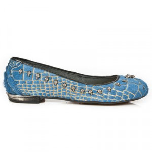  M.BL006-R2 PELO COCO AZUL PIEL VIVO NEGRO TPU NEGRO BAILARIN - 