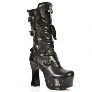 M.DK025-S1 NOMADA NEGRO, PLATF NEGRO DARK T. CRUZ NEGRO - 