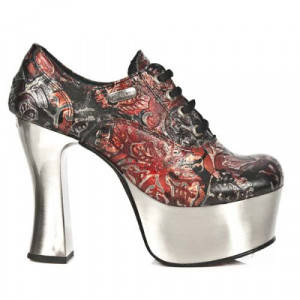  VINTAGE FLOWER ROJO, PLAFT. DARK ACERO - 