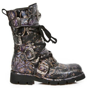  M.1473-S41 VINTAGE FLOWER LILA, PLANING NEGRO SIN COMFORT PL - 