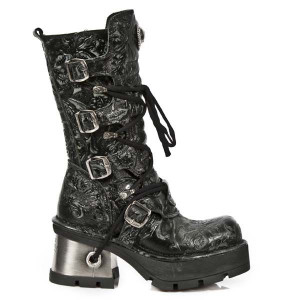  M.373-QS3 VINTAGE FLOWER NEGRO, PLANING NEGRO M8 ACERO - 