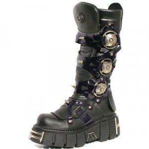  735 ITALI NEGRO ANTIC MORADO TOWER NEGRO ACERO - 