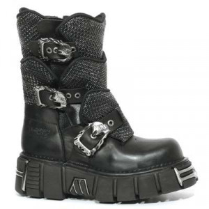 740 ITALI NEGRO GOMA PUNTOS NOMADA NEGRO TOWER NEGRO ACERO - 