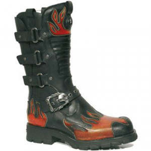  7603 ITALI NEGRO Y PULIK FUEGO, MOTORCYCLE NEGRO - 