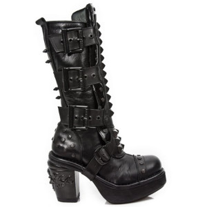 M.8342-C8 ITALI NEGRO, NOMADA NEGRO, CHAROL NEGRO, SKULL OXI - 