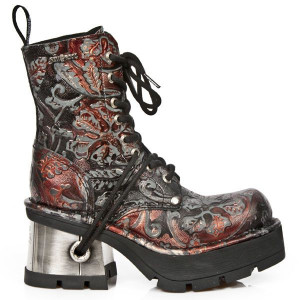  M.8355-S4 VINTAGE FLOWER ROJO, PLANING NEGRO M8 ACERO - 