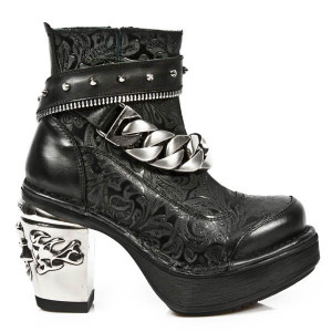  M.8361 ITALI NEGRO VINTAGE FLOWER NEGRO PLATF. NRK SKULL - 