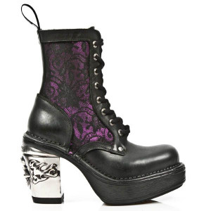  M.8363-C8 ITALI NEGRO BOX FUCSIA METAL ENCAJE 54 PL NRK SKUL - 