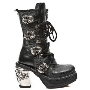  M.8366-S1 VINTAGE FLOWER NEGRO, ANTIK NEGRO, T.SKULL ACERO - 
