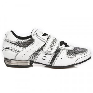  M.8409-C5 NAPA BLANCA PITON PLISADO NEG ACERO TPU NEGRO SNOB - 