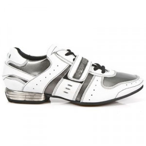  M.8409-C6 NAPA BLANCA ANTIK ACERO TPU NEGRO SNOB TACON ACERO - 