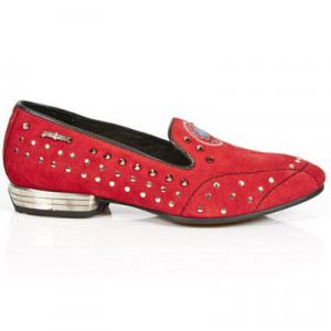  M.8415-C5 VELOUR ROJO VIVO NEGRO TPU NEGRO SNOB TACON ACERO - 