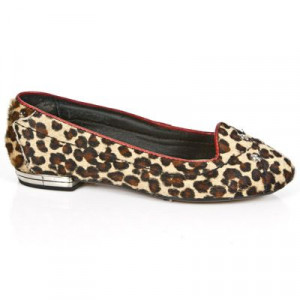  M.BL005-C2 LEOPARDO PELO MARRON VIVO ROJO TPU NEG BAILARINAS - 