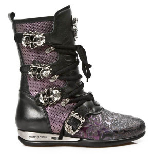  M.HY017-C4 VINTAGE FLOWER LILA NOMADA NEGRO ANTIK LILA PER H - 