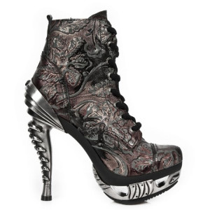  M.MAG016-S6 VINTAGE-2 FLOWER ROJO, MAGNETO ACERO - 