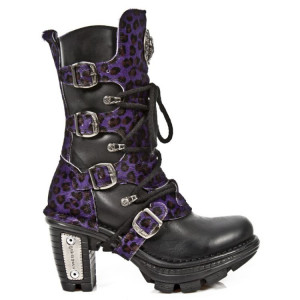  M.NEOTR005-C10 ITALI NEGRO PELO LEOPARDO LILA NEOTRAIL NEGRO - 
