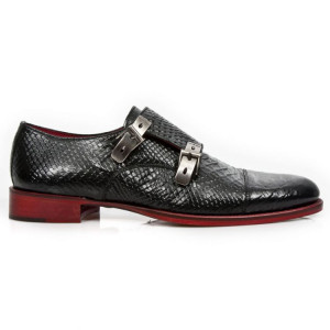  M.NEOVIP202-R1 PITON NEGRO SUELA ROJA TACON ROJO CERCO PUNT - 