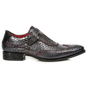  M.NW137-R1 PITON NEGRO GRAFITO REVESS ROJO,COCO NEGRO GRAFIT - 