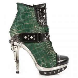  M.PUNK003-C9 NOMADA NEGRO PELO COCO VERDE PL ACERO PUNK RECI - 