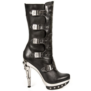  M.PUNK014-C3 ITALI NEGRO BOX PLAMANE PL ACERO PUNK PIRAMID T - 